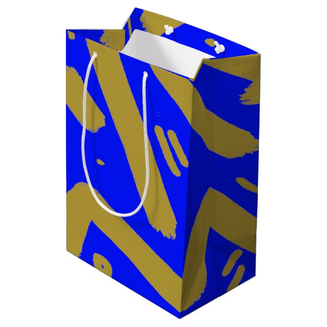 Tribal Guld och Royal Blue (Baksidan Vinklad)