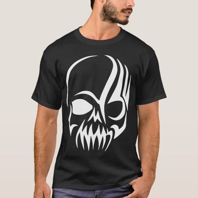 Tribal Halloween-flicka T Shirt (Framsida)