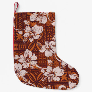 Tribal Hawaiian: Hibiscus Flower Tapet Liten Julstrumpa