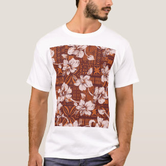 Tribal Hawaiian: Hibiscus Flower Tapet T Shirt