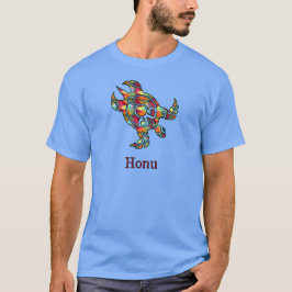 Tribal Hawaiian Sea Turtle i Rainbow Tee