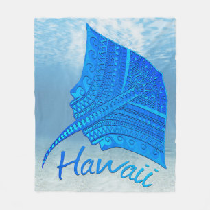 Tribal Hawaiian Stingray Fleecefilt