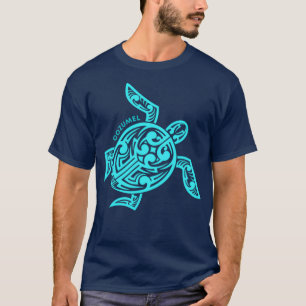 Tribal Hawaiian Turtle Cozumel T Shirt