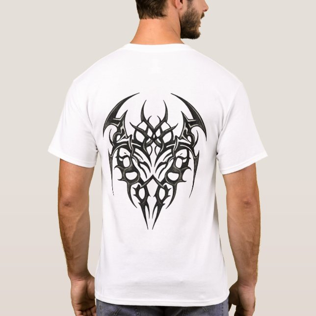 Tribal Heart Scrollwork T Shirt (Baksida)