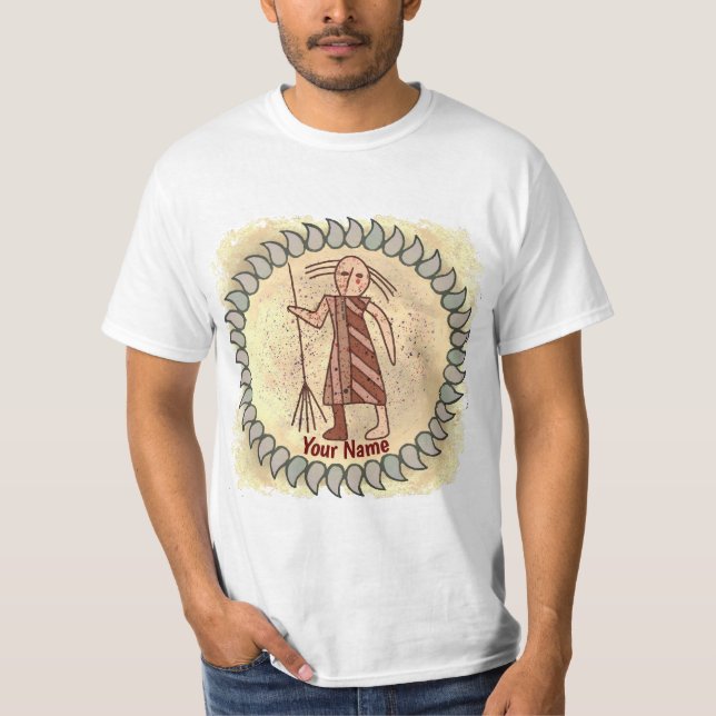 Tribal hemmafru Rune kudde T Shirt (Framsida)