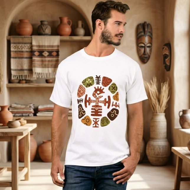 Tribal Heritage Grafisk T-shirt (Skapare uppladdad)