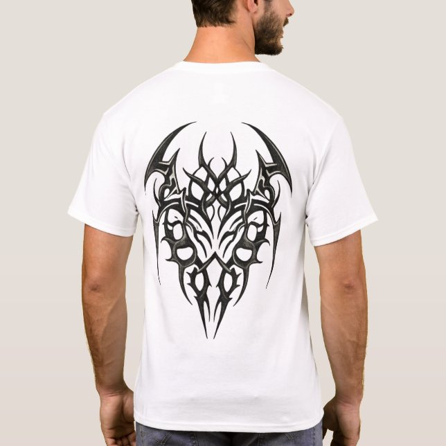 Tribal hjärtscrollverk t shirt (Baksida)