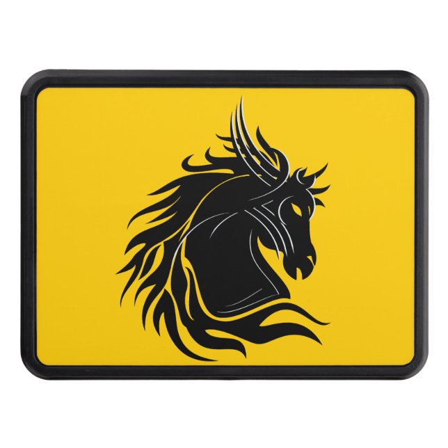 Tribal Horse Head Skydd För Dragkrok (Framsidan)