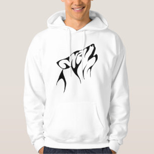 Tribal Howling Varg Graphic Hoodie