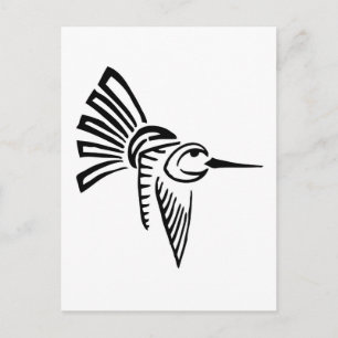 Tribal Hummingbird Vykort