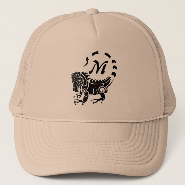 Tribal Iguana Monogram Keps (Framsida)