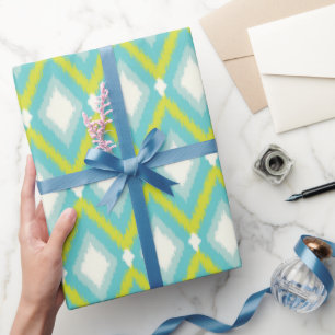 Tribal Ikat Chevron Presentpapper