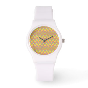 Tribal iKat ZigZag Chevron mönster Armbandsur