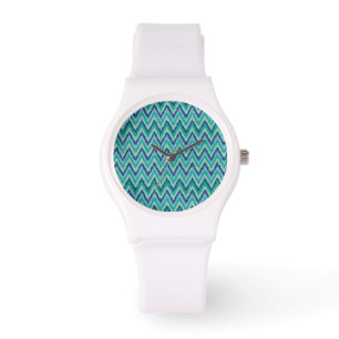 Tribal iKat ZigZag Chevron mönster Armbandsur