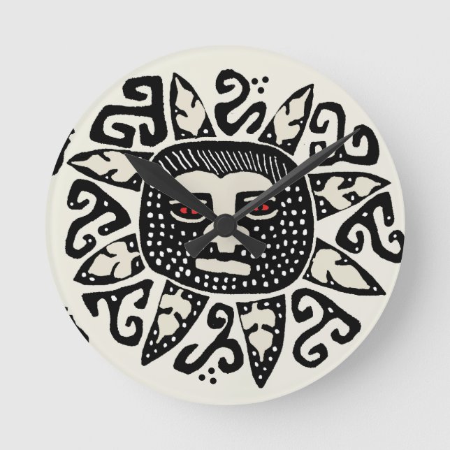 Tribal indiansk solande rund klocka (Framsida)