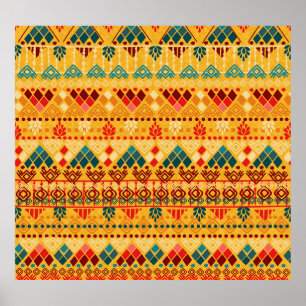 Tribal inslag, mångsidig sömlös mönster. poster