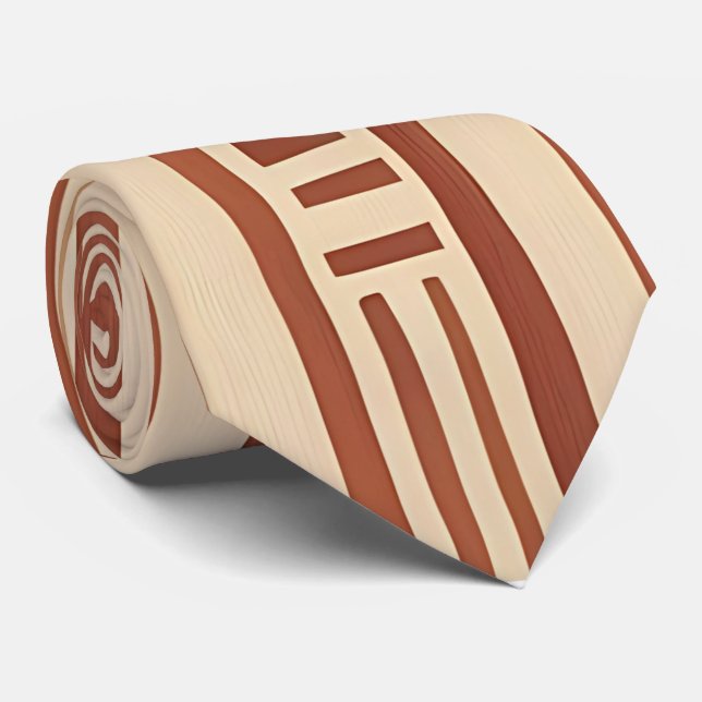 Tribal Inspired Organic Linjer Neck Tie Slips (Rullad)