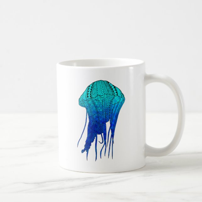 Tribal Jellyfish Kaffemugg (Höger)