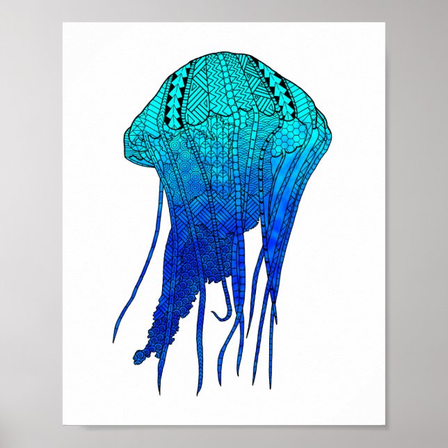 Tribal Jellyfish Poster (Framsidan)