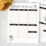 Tribal Kattunge Cate Weekday to Do List Anteckningsblock<br><div class="desc">Det här är en PURR-Fect-gåva till dina favoritlärare,  mammor,  studenter,  vem som helst (för att vi alla är upptagna,  höger?)! Underbar för: Läraruppskattningsvecka,  back to school-tid,  julklappar och mycket mer!</div>