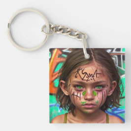 Tribal Kids | Urban Futuristiska Girl Grönt Ögon