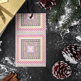 Tribal konst presentetikett