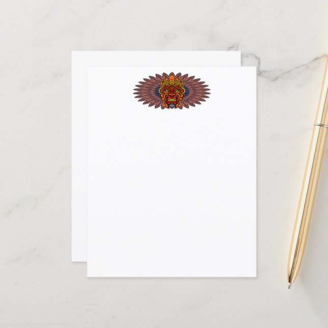 Tribal krigs kung rituell mask (Fram/Back In Situ)