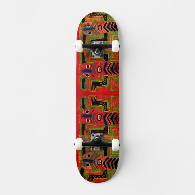 Tribal Kuna Andliga Skateboard Bräda 20 Cm (Framsida)