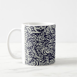 Tribal liknande Doodle-mugg Kaffemugg