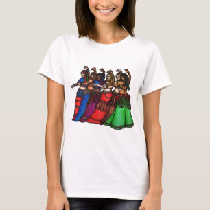 Tribal Line belly dancers T-shirt