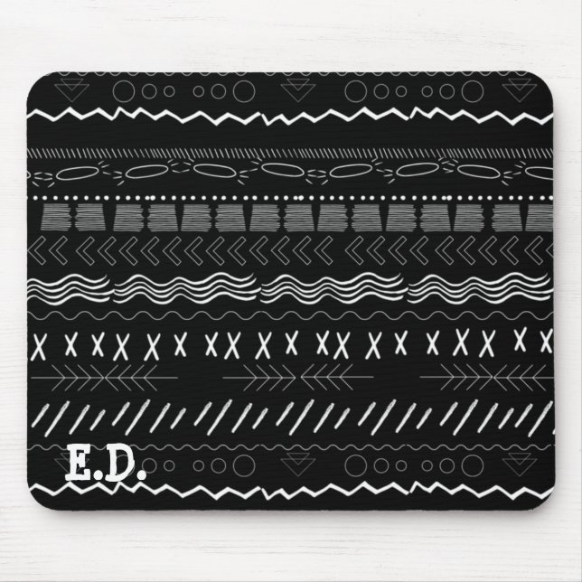 TRIBAL LINJER(B&W) MOUSE PAD MUSMATTA (Framsidan)