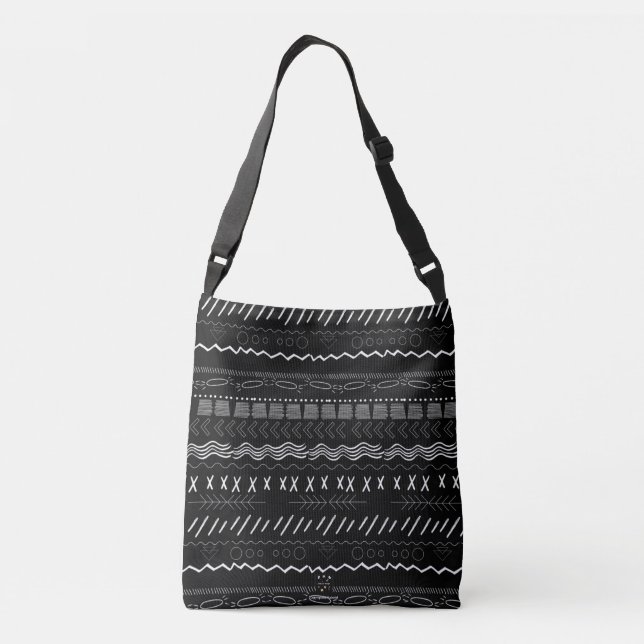 TRIBAL LINJER (BLACK)CROSSBODY BAG AXELVÄSKA (Baksida)