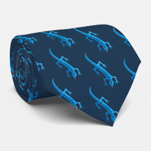 Tribal Lizard Blue Mönster Slips