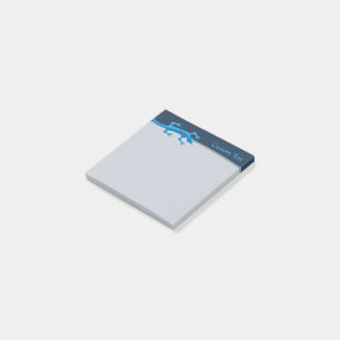 Tribal Lizard Blue Post-it Block