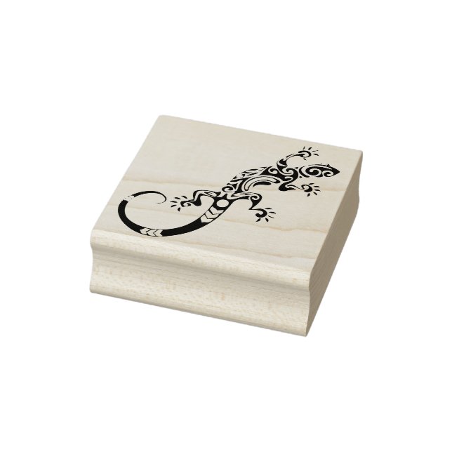 Tribal lizard frimärke stämpel (Stämpel)