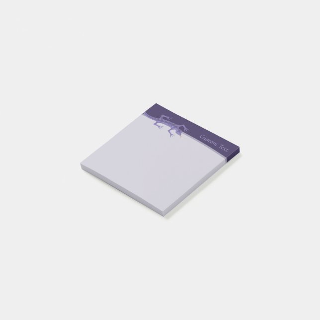 Tribal Lizard Mauve Post-it Block (Vinklad)