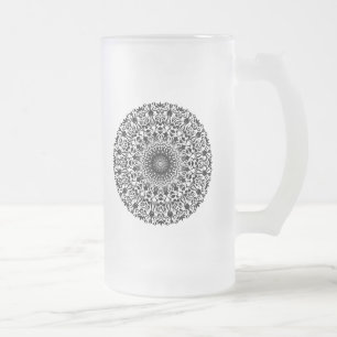 Tribal Mandala Frostat Ölglas