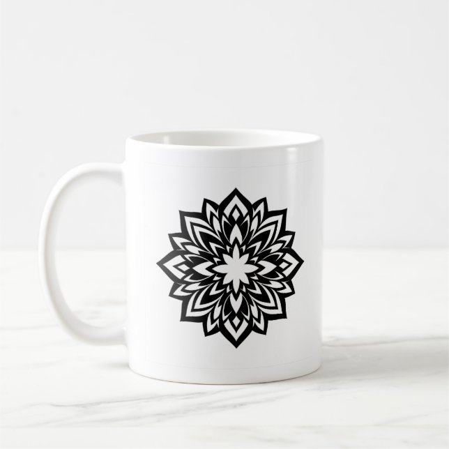 tribal mandala-mugg  kaffemugg (Vänster)