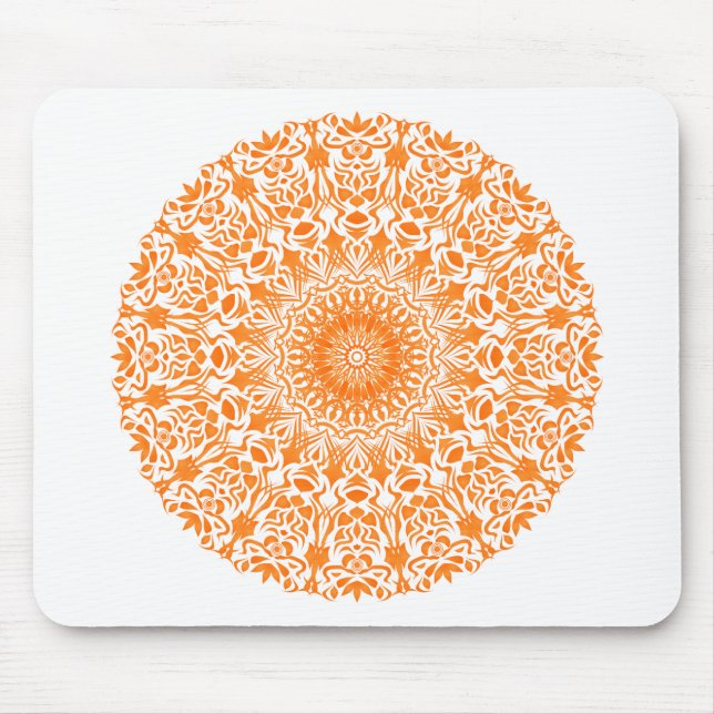Tribal Mandala Orange Musmatta (Framsidan)