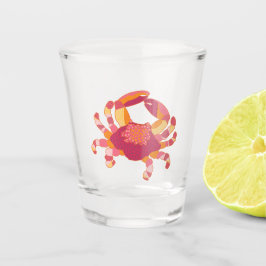 Tribal Marking Crab Shot Glass