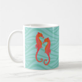 Tribal Marking Seahorses  Kaffemugg