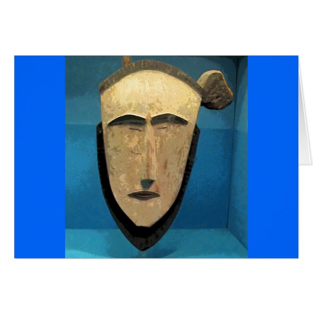 Tribal Mask CB Hälsningskort (Framsidan Horizontal)