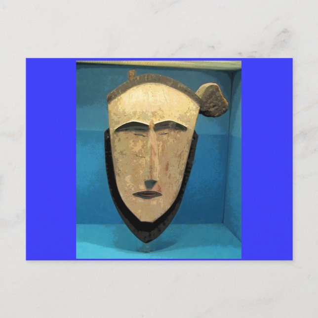 Tribal Mask CB Vykort (Framsida)