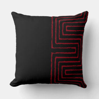 Tribal Maze Lera Trasa Mönster Afrika Kudde