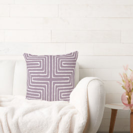 Tribal Maze Lera Trasa Mönster Afrika Kudde