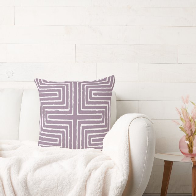 Tribal Maze Lera Trasa Mönster Afrika Kudde (Soffa)