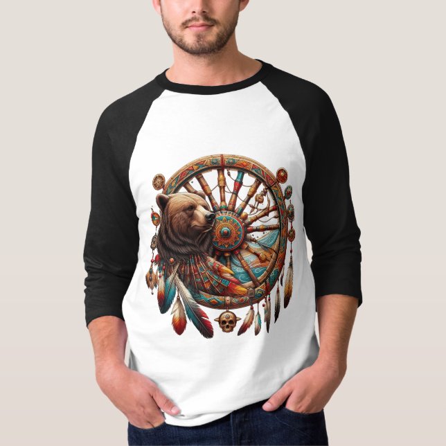 Tribal Medicine Wheel T-Shirt (Framsida)