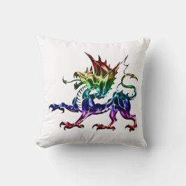 Tribal Metallic Dragon Pillow Kudde