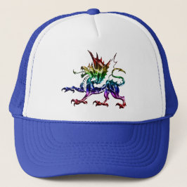 Tribal metallisk drakhatt keps