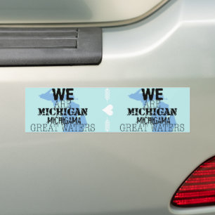 Tribal Michigan Michigama Underbar Vatten norr upp Bildekal